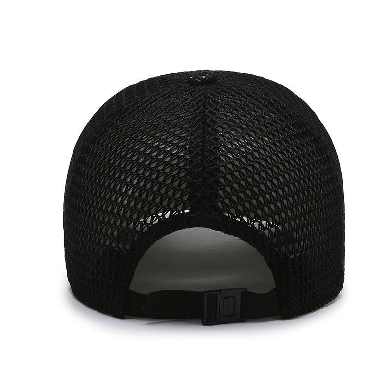 Fashionable Breathable Baseball Cap Korean Style Mesh Visor Cap Versatile Breathable Peaked Cap