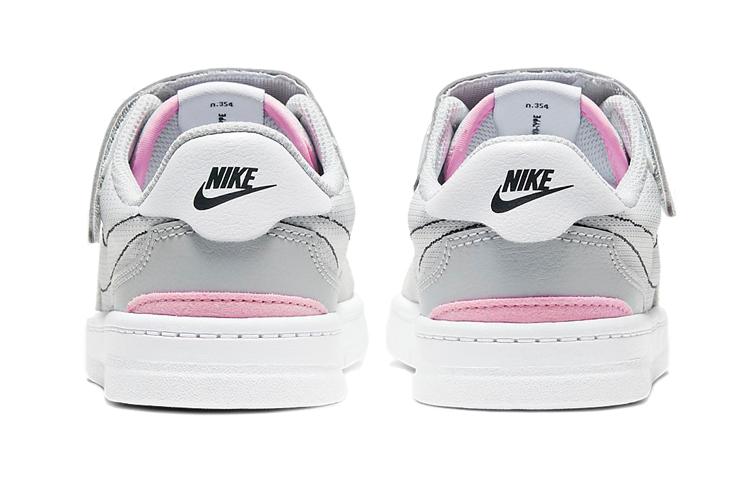 Nike Кеды для скейтбординга для детей, низкие, тип "Сквош", цвет "Туманно-серый", для детей возрастом от 3 до 7 лет, CJ4120-002