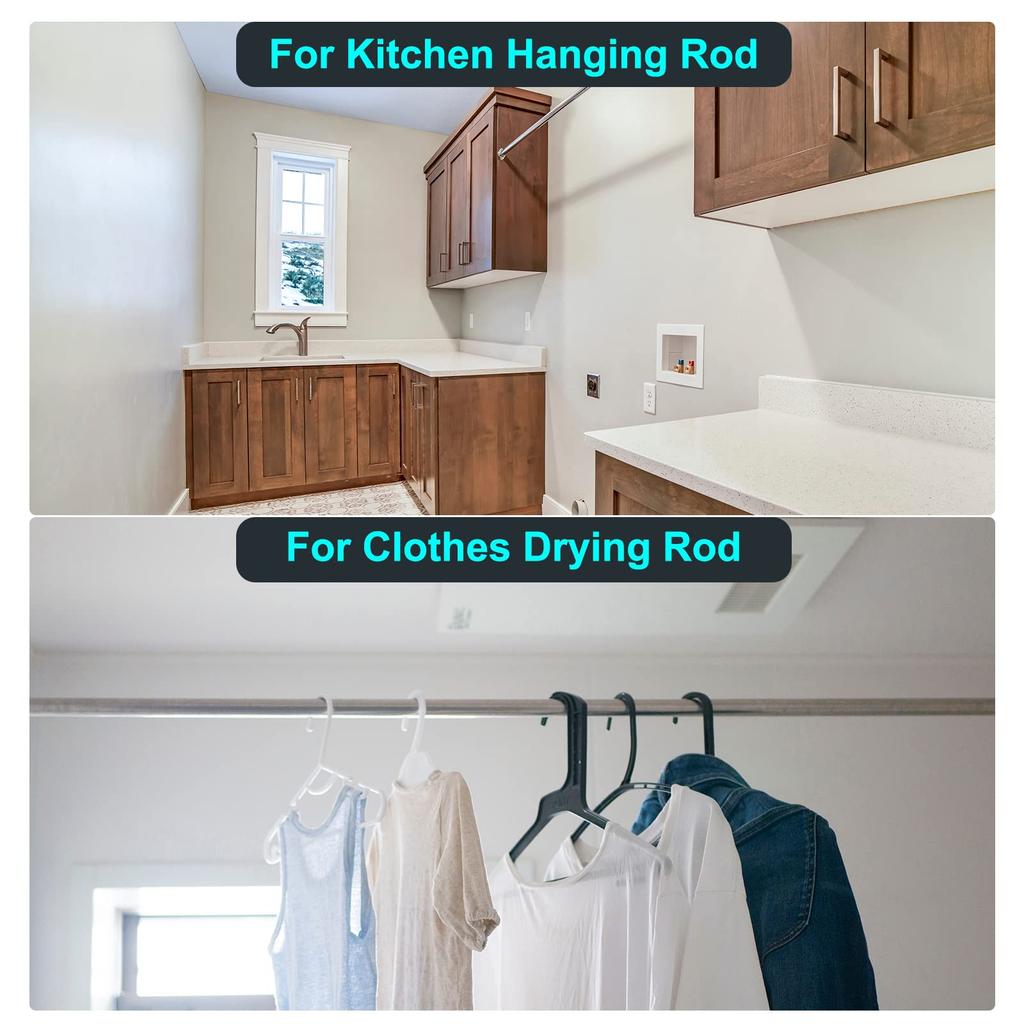 Uxcell Фланец для штанги из нержавеющей стали Торцевой кронштейн для штанги 28 мм для ванной комнаты, гардероба Набор из 4 розеток, держателей, опор, диаметр, винты, шторы,