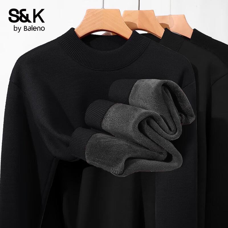 Baleno Men's S&K Heavyweight Plush Lined Turtleneck Sweater