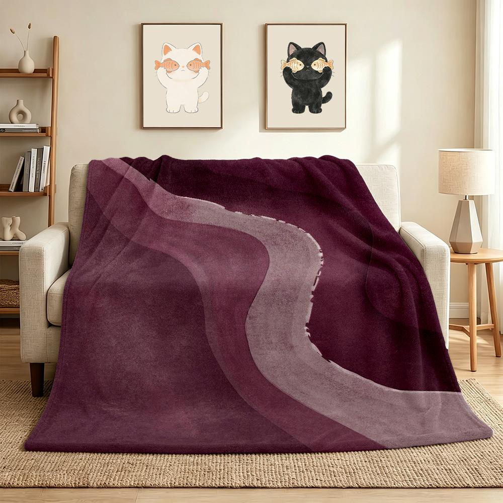 Abstract Flow Flannel Blanket Throw Blanket Soft Warm Sofa Bed Camping home Decor Unique Christmas Gift C926571