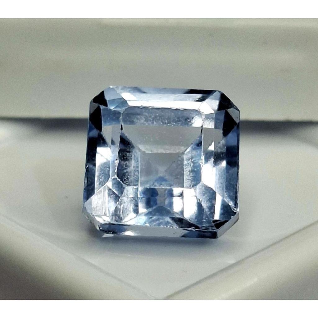 Natural Sky Blue Aquamarine Asscher Cut 7-9 Ct Fabulous Certified Gemstone