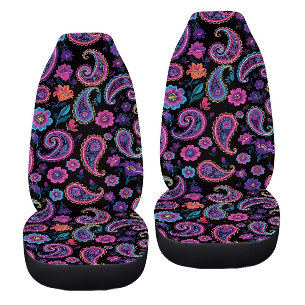 Seat Cover Printed Front Seat Cover Automotive General Polyester Material Washable