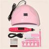 YIKOOLIN Nail Art Set With Professional LED UV Nail Lamp Gel Curing Machine Electric Nail File Drill Nail Sets Kits