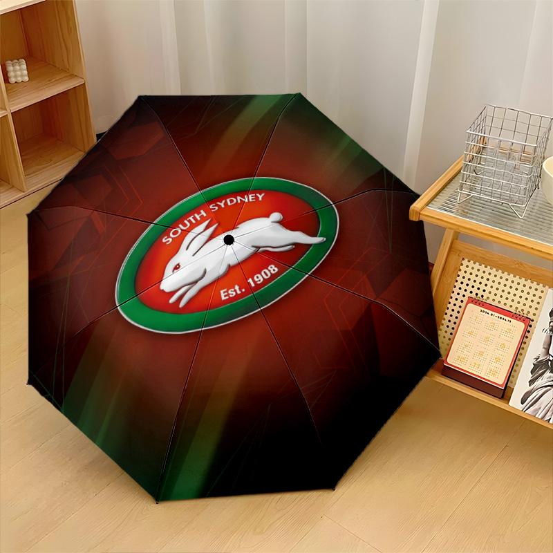 Принт South Sydney Rabbitohs Авто 8?Складной зонт с ребрами, ветрозащитный, легкий, автоматический, для ежедневных поездок