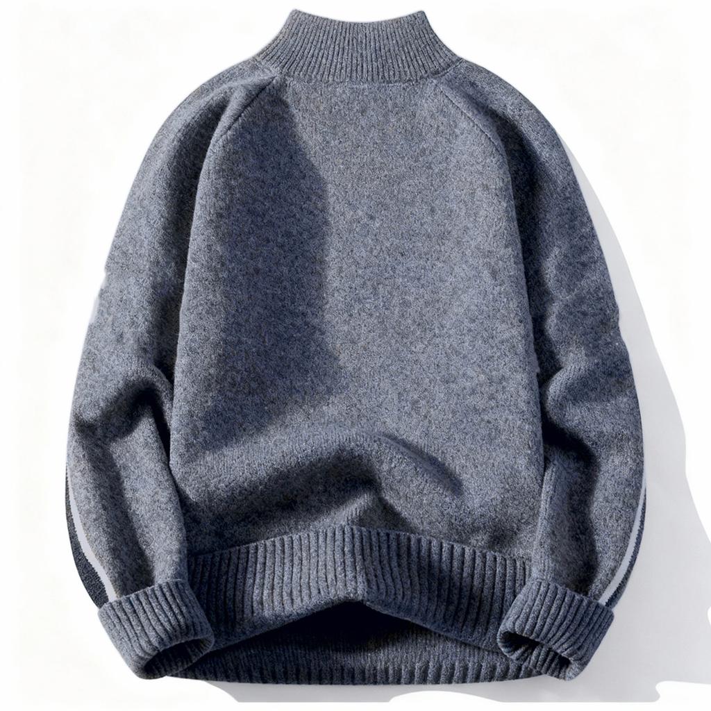 Men's  Fashion  Knitting  Pullover  Long Sleeves  Loose  Round Neck  Sweater