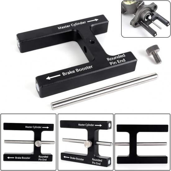 BARTOO Brake Adjustment Tool Brake Booster Push Rod Adjustment Tool Master Cylinder Push Rod Length Gauge Suit For Most Brake Boosters With