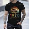 Men Women T-shirt Made In 1970 55th Birthday Gift Cotton Short Sleeve Tees Men Vintage 1970 To 1979 Limited Edition T-Shirts