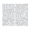 Silver Glitter Sticker Alphabet