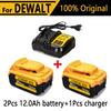 Для литий-ионных аккумуляторов DeWalt 18 В 20 В, запасная литий-ионная батарея 20 В 12 Ач DCB203, DCB206, DCB205, DCB204, DCB200, электроинструменты