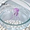 Decorative Jellyfish for Aquariums Aquarium Faux Jellyfish, Soft Silicone Fluorescent Realistic Floating Odor-free Decoration Saltwater Tanks