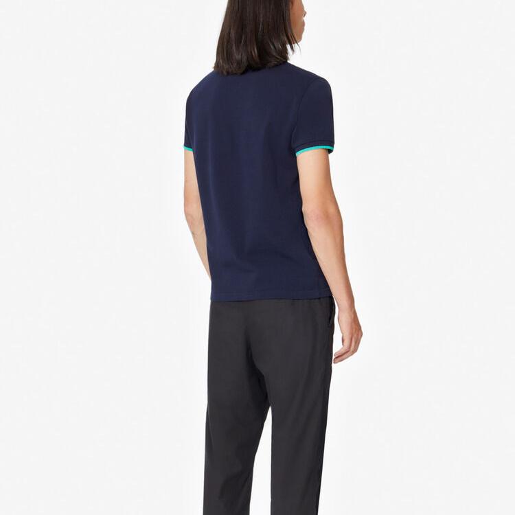 KENZO Polo Shirts Men's Midnight Blue Polo Collar Moderate Straight Fit F665PO0014BA-77