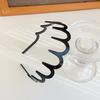 2Pcs Hair Hoop Large Wave Shape Plastic Hair Comb M-Shaped Comfortable Non-Slip