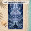 Cosmic Theme Soft Beach Towel Personalized Custom Name Text Towel Portable for Beach Pool Travel