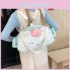 Cat Headphones Cute Plush Backpack With Peach Decoration For Casual Use Daily