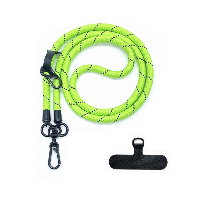 Necklace Carry Lanyard Strap For iPhone 16 15 14 Samsung S25 Xiaomi Case Climbing Hanging Shoulder Cord Rope Clip Card Sticker