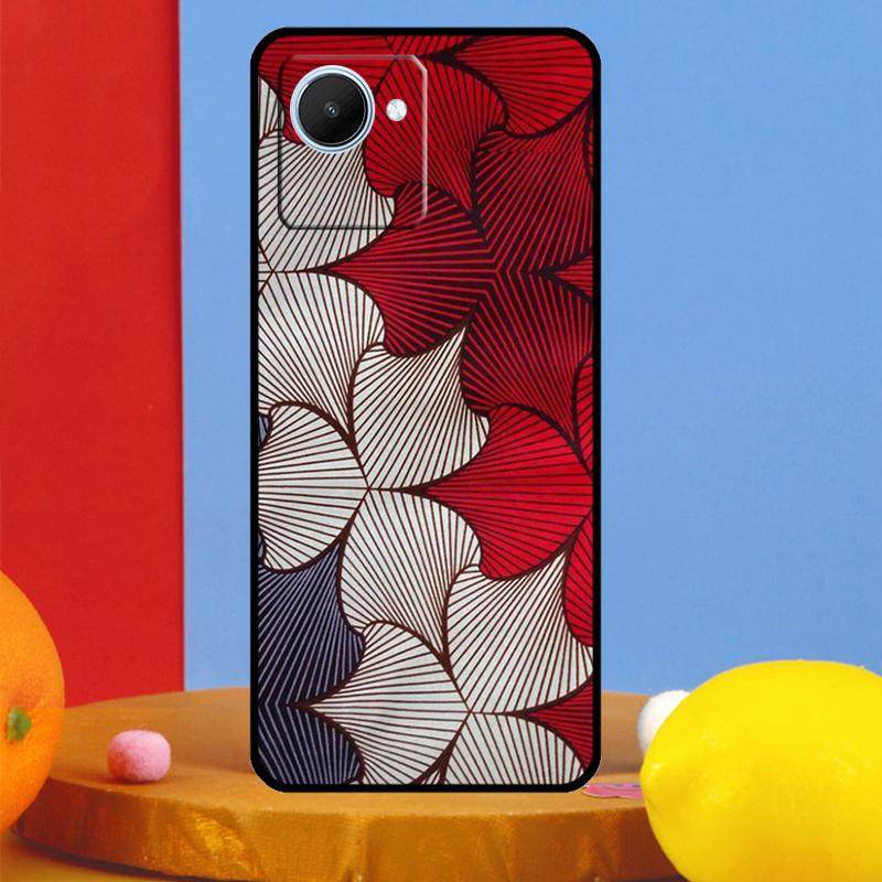 African Wax Pattern Fabric For Realme C51 C31 C67 C55 C53 C35 C33 C30 C21Y C25s 9 10 11 12 Pro Plus GT Neo 5 6 Case
