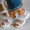 Fish Mouth Sandals Women's Summer Fashion Platform Muffin Shoes Women's Shoes Bag Heel Flying Woven Large Size Women's Shoes