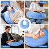 Ergonomic Gaming Pillow, Velvet U-Shaped Lap Cushion with Memory Foam for Long Sessions, Arm Support Reading Pillows for Bed & Sofa