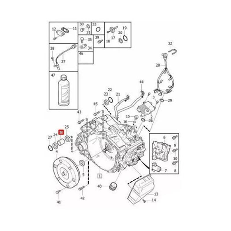 Для Land Rover Volvo Втулка коробки передач 30787669 30713645 Втулка конической шестерни дифференциала Для XC60 XC70 XC90 S60 S80 V70