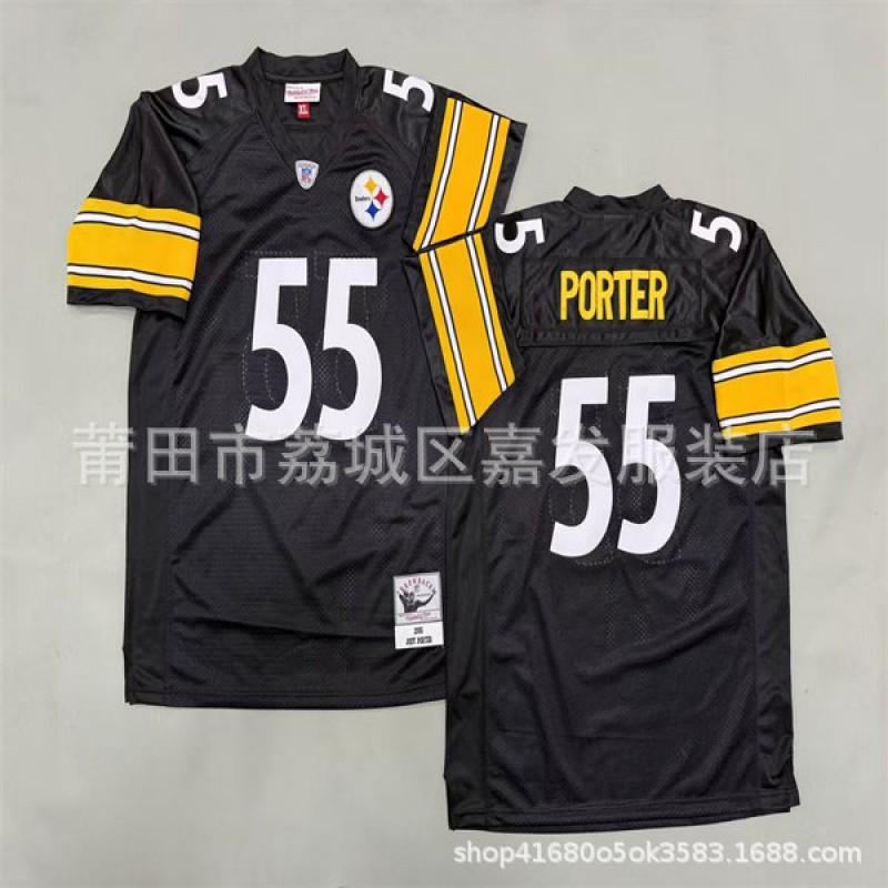 Pittsburgh Steelers Retro NFL Football Jersey Men Cotton Team Sport Uniform Fan Wear