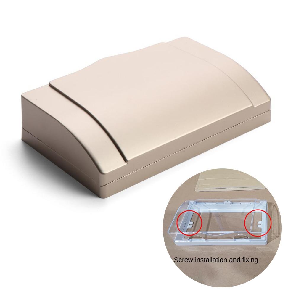 Прозрачная защитная коробка для выключателя Пластиковая брызгозащитная коробка для розетки Новый протектор для розетки Принадлежности для ванной комнаты