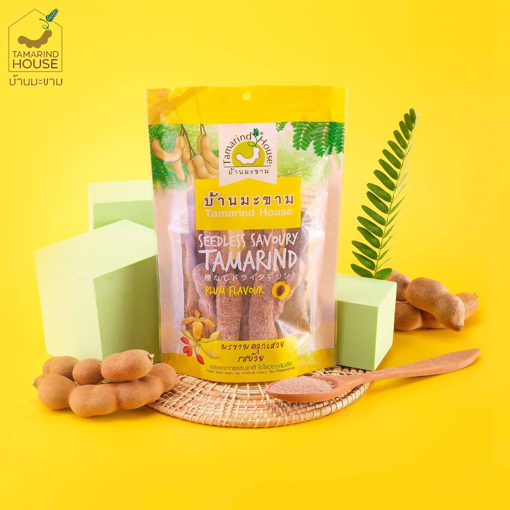 Tamarind House Seedless Savory Тамаринд со вкусом сливы / Кисло-пряный / Кисло-сладкий 90 г. х 1/3 шт - Тайская закуска