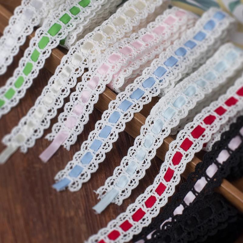 3M Hollow Вышивка Кружева Аксессуары Обертывание Отделка DIY Атласная Лента Тканая Лента Ручной Работы Декоративные Материалы 2 см