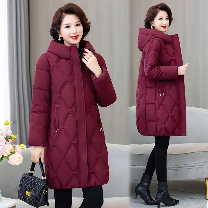 Snow Wear Winter Coat for Women Down Jacket Warm Thicken Casual Loose Hooded Winter Jacket Long Parkas Overcoat