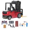 2.4G Remote Control Forklift Crane Lifting Music Spray Multifunction Forklift Toy for Children Kids