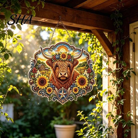 Декоративный знак со стразами DIY Набор для двери, Хэллоуин Тыква Цветок Животное Узор Раскраска Набор Настенный знак, Ручная работа Арт Подвесное украшение Офис