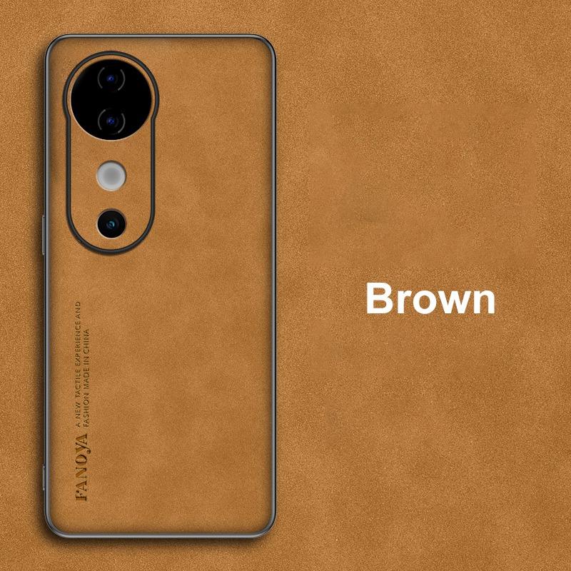 Для Vivo V40 Pro 5G Чехол Роскошный Чехол для телефона из ПУ кожи Для Vivo V40 S19 Pro Задняя крышка Матовый силиконовый Ударопрочный Полная защита
