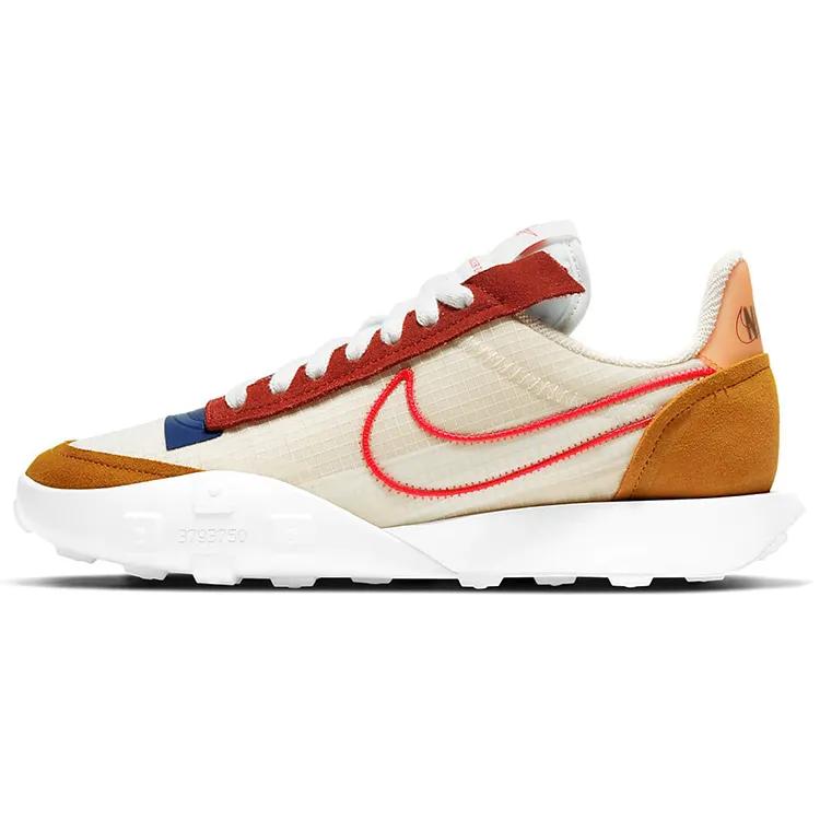 Nike Womens Waffle Racer 2X 'Monarch' (women's sizes) Monarch / Pearl White / Hyper Crimson / Siren Red Casual Shoes CK6647 800
