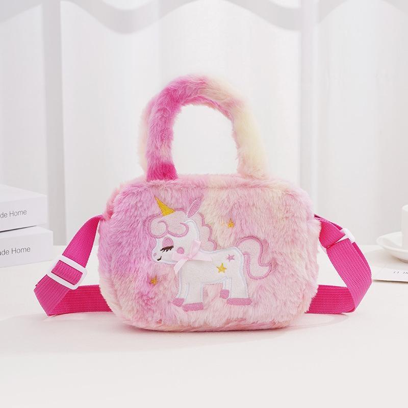 Подарок в виде сумочки-единорога, набор украшений в виде сумочки-единорога, детские украшения в виде ожерелья-браслета-единорога, кольцо, заколка для волос, ролевая игра для маленькой девочки