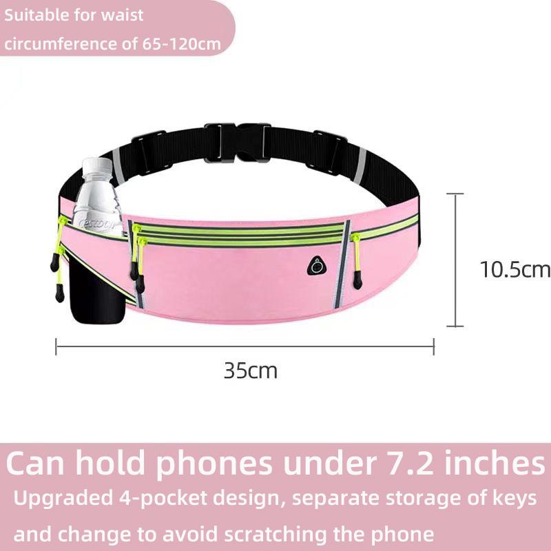 Персонализированная сумка для мобильного телефона для бегового оборудования, поясная сумка шириной 7 дюймов, ультратонкая и многофункциональная женская сумка для ключей, несколько наружных карманов.