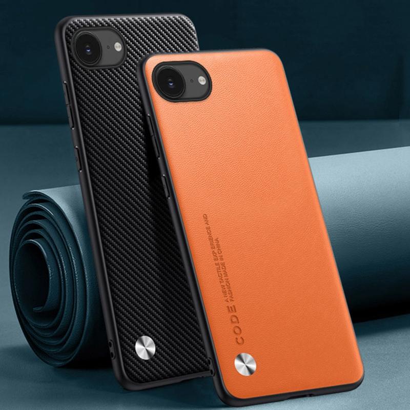 Роскошный чехол из искусственной кожи для iPhone 16E, задняя крышка, матовый силиконовый защитный чехол для телефона iPhone 16 E, iPhone16E, iPhone16 E, чехол