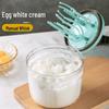 Manual Cream Whipper & Egg Beater - Semi-Automatic Cake & Milk Frother for Home Use