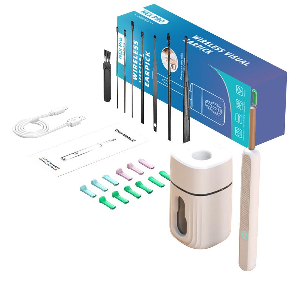 Визуальный ушной пинцет, Беспроводной эндоскоп для чистки ушей, Инструмент для чистки ушей высокого разрешения