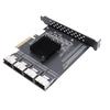 PCIE To 4 Port     SFF 8087 Adapter PCIE 3.0 X4 Expansion Card Support for   10 11 2003 System