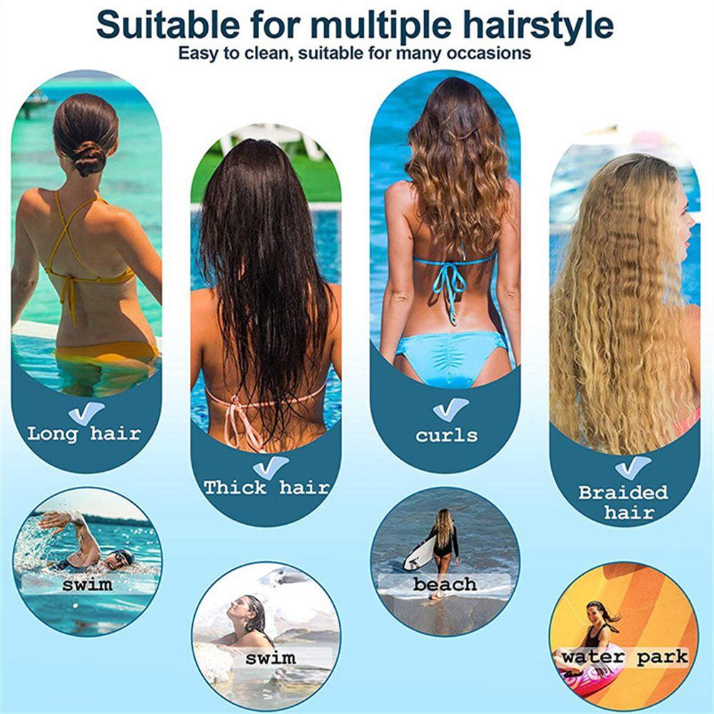 Large Protect Ears for Braids Long Hair Swimming Pool Cap Swimming Caps Diving Hat Large Swim Cap