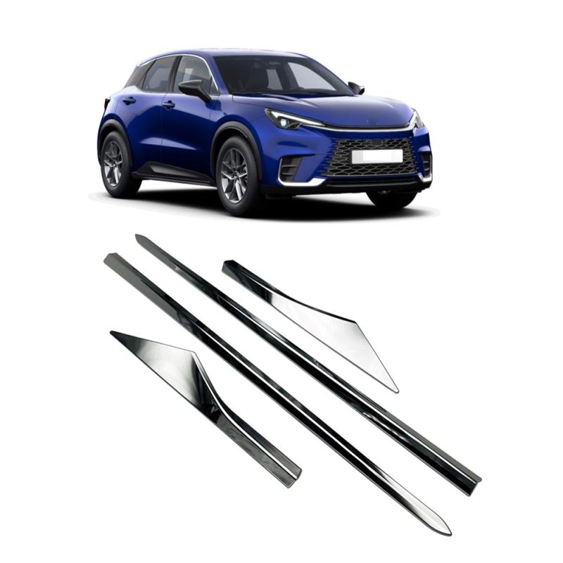 For Lexus LBX 2024 2025 ABS Chrome Side Door Body Molding Line Cover Protector Rear Trunk Lid Tail Gate Trim Car Accessories