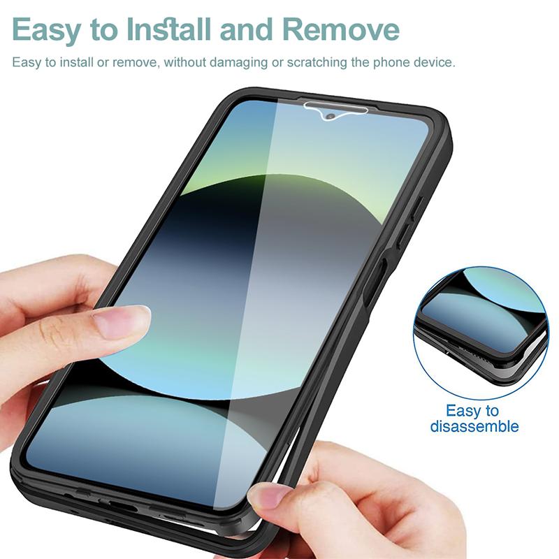 Противоударный чехол с защитой 360° для Redmi Note 13 Pro Note 14 Pro Plus Funda Двусторонний мягкий силиконовый прозрачный чехол-накладка Note 14S