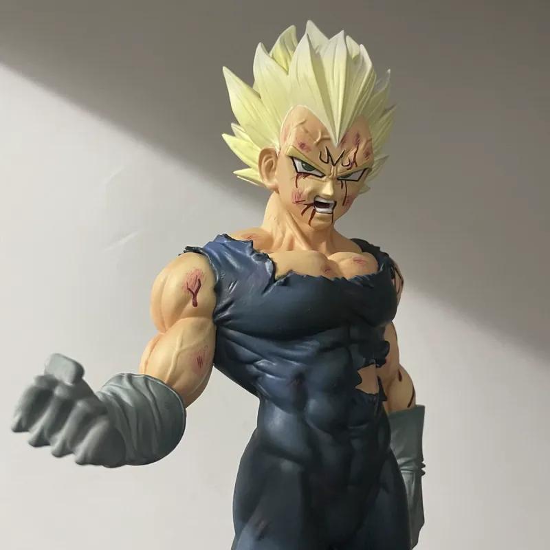 28 см Фигурка Dragon Ball Прощай Маджин Веджета 2 Варианта Головы 2 Сменные Руки Веджета со Следами Битвы Статуэтка Аниме Модель Игрушка Подарок
