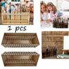 DIY Craft Supplie Painting Brush Pen Storage Holder Holes Wooden Stand Organizer Rack Drawing Supplies Paint Pencil Brush Organizer Tray Rack