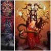 The Goddess With Six Hands Is Dancing Wall Art Canvas Painting Multi Armed Demon Poster And Prints For Living Room Decoration No Frame