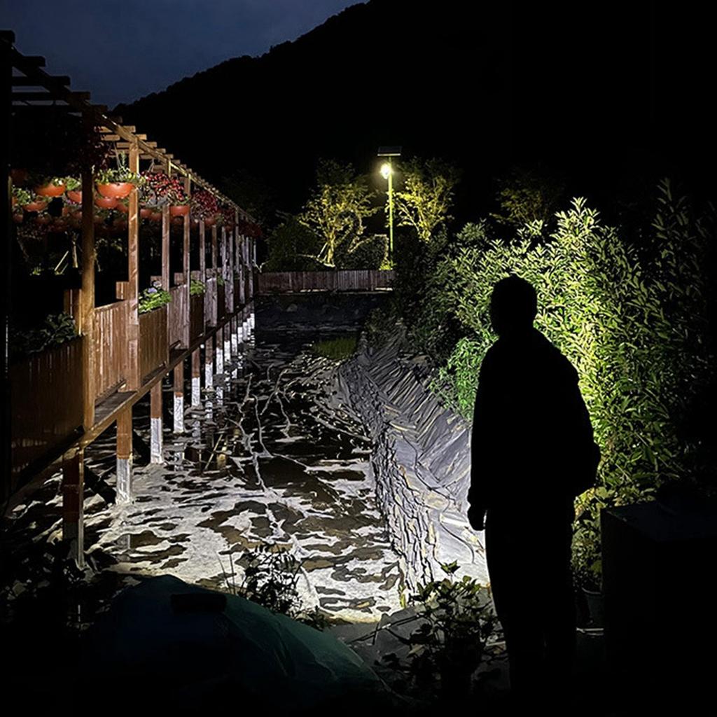 LED Low-power Flashlight With Red And Blue Flashing Lights, 8-mode USB Rechargeable Keychain Flashlight, Portable Camping And Hiking Flashlight