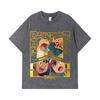 275 GSM Washed T-shirts 100% Cotton Pokemon V24 Dragonite Charizard Print Unisex Heavy Cotton T Shirt