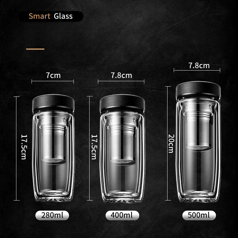 Двухслойная стеклянная чашка. Чашка для гусиного яйца. Чашка для чая. Устойчивая к ожогам и высоким температурам. Бытовая стеклянная чашка для чая. Чашка для воды с рекламной печатью.