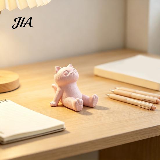 Видеоподставка Hands Free Милый Кот Подставка для Телефона, 3D Печатная Лежащая Настольная Подставка для Мобильного Настольный Декор Планшет, Крепление Декор для Домашнего Офиса, Подарок Любителям