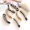 Hairpin Rhinestone Banana Clip Korean Style Vertical Clip Cute Bowknot Hair Clip  Women